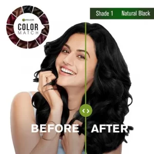 Garnier Color Naturals Crème Hair Colour, 70 ml + 60 g Shade 1, Natural Black