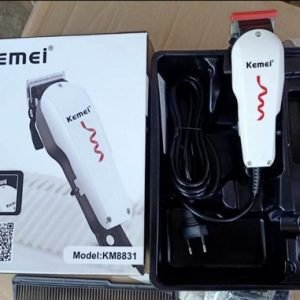 Easy Brush Cleaning White Kemei KM 8831 Professional Hair Clipper