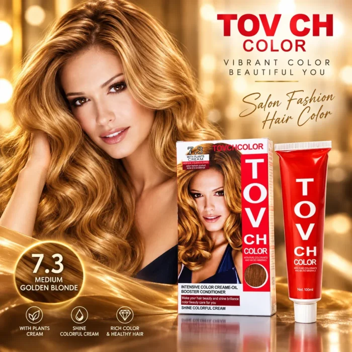 TOV CH Color Medium Golden Blonde Oil Hair Color – Shade 7.3
