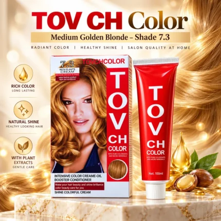 TOV CH Color Medium Golden Blonde Oil Hair Color – Shade 7.3