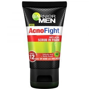 Garnier Men Acno Fight Anti-Acne Scrub In Foam 100ml