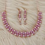 Gold Plated American Diamond Necklace
