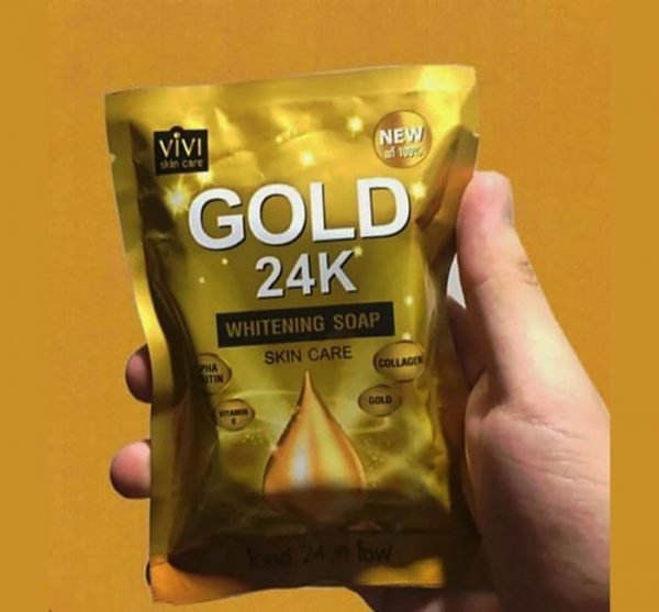 VIVI Skin Care Gold 24K Whitening Soap – 80gm