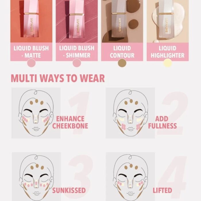 SheGlam: Color Bloom Liquid Blush Matte Finish - Image 3