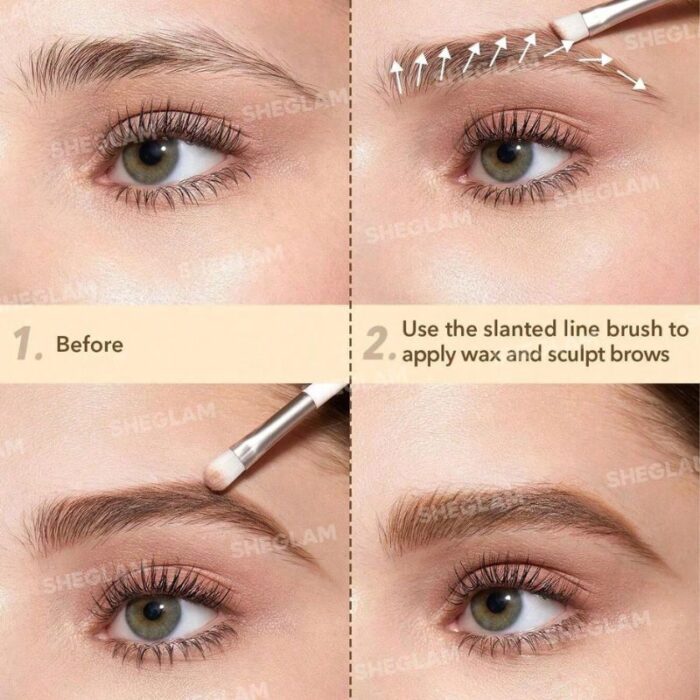 SheGlam:  Full-Filled Eyebrow Palette-101 Dark Brown - Image 2