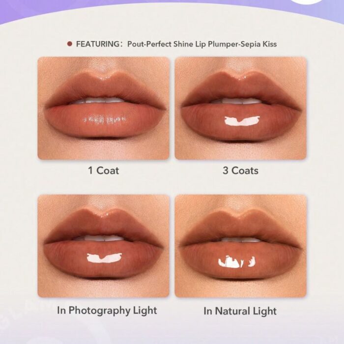 SheGlam: Pout Perfect Shine Lip Plumper- Pink Flamingo - Image 3