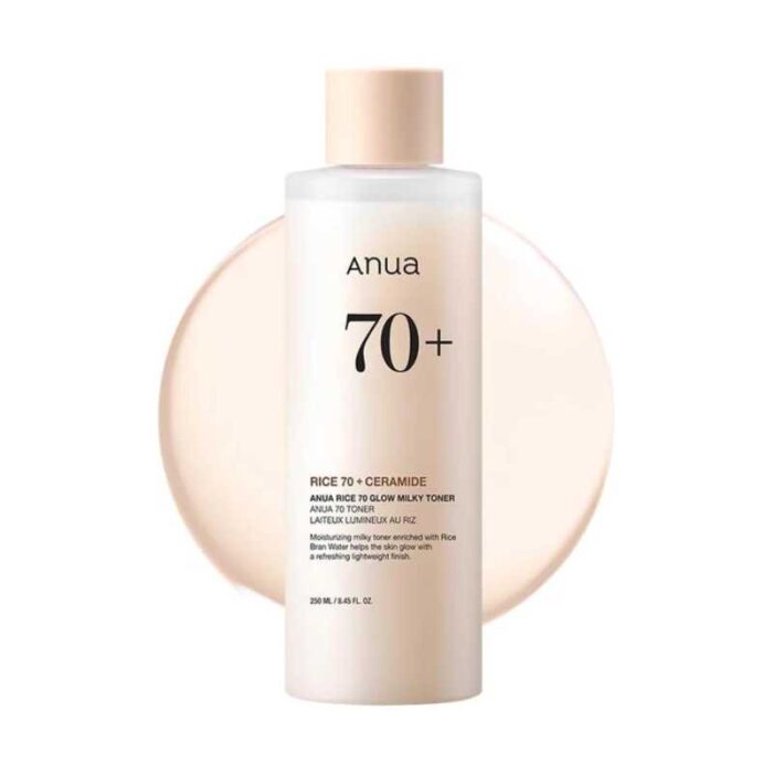 ANUA Rice 70 Glow Milky Toner (250ml) - Image 1