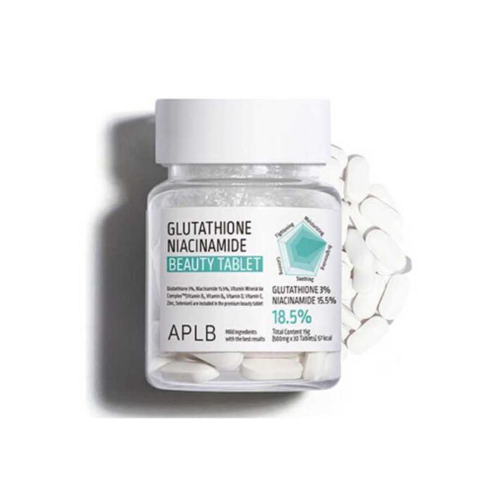 APLB Glutathione Niacinamide Beauty Tablet 500mg*30 Tablets - Image 1