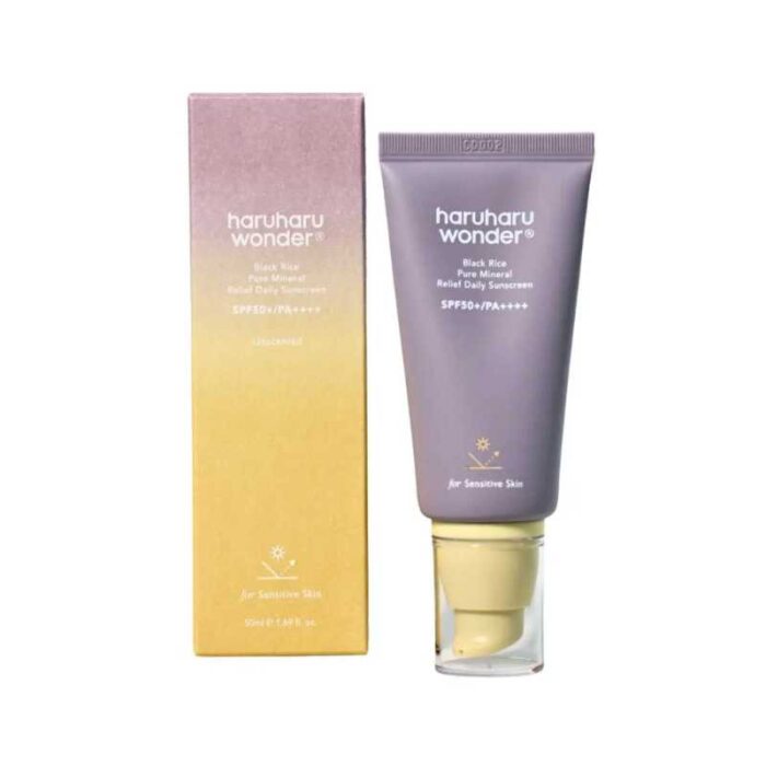 HARUHARU WONDER Black Rice Pure Mineral Relief Daily Sunscreen 50ml - Image 1