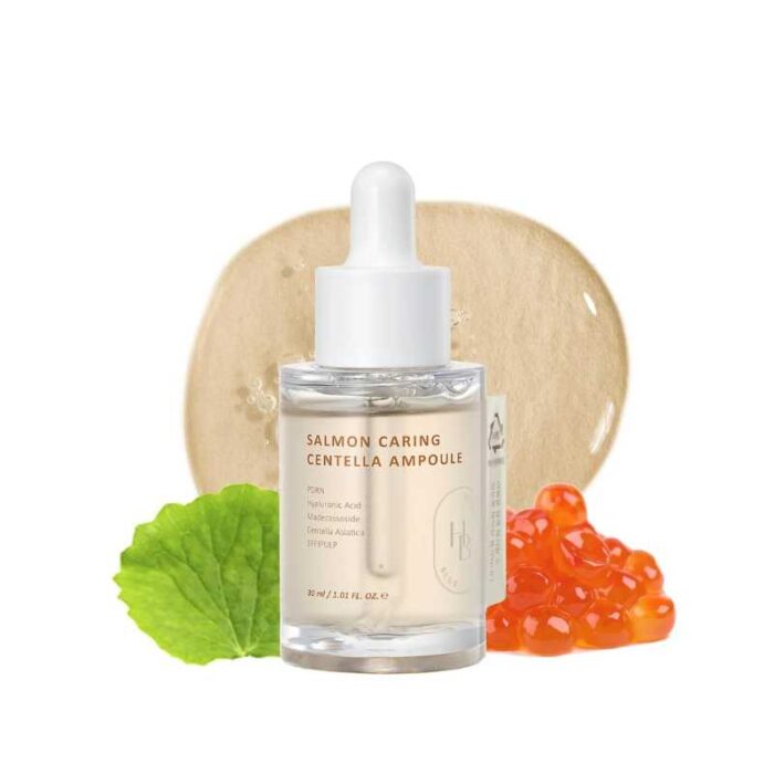 HEVEBLUE Salmon Caring Centella Ampoule (30ml) - Image 1