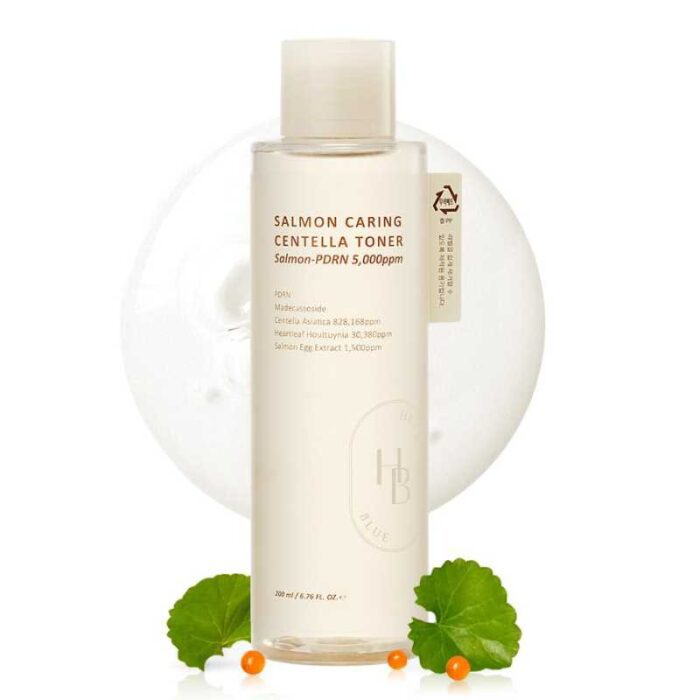 HEVEBLUE Salmon Caring Centella Toner 200ml - Image 1