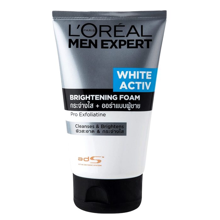 L'Oreal Paris Men Expert White Activ Brightening Foam, 100ml - Image 1