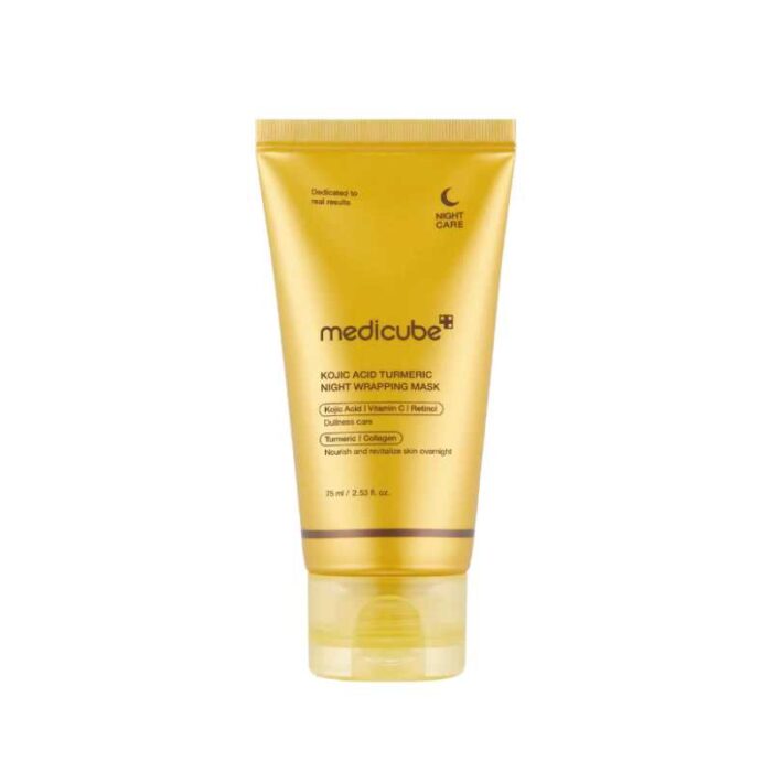 MEDICUBE KOJIC ACID TURMERIC NIGHT WRAPPING MASK 75ML - Image 1