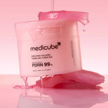 MEDICUBE PDRN PINK COLLAGEN TONING GEL TONER PAD 70ea