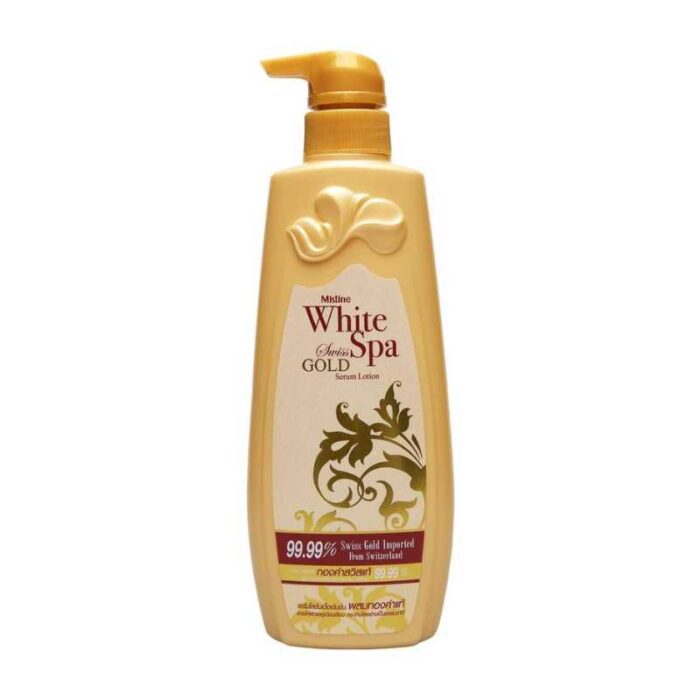Mistine White Spa Swiss Gold Serum Body Lotion 400ml - Image 1