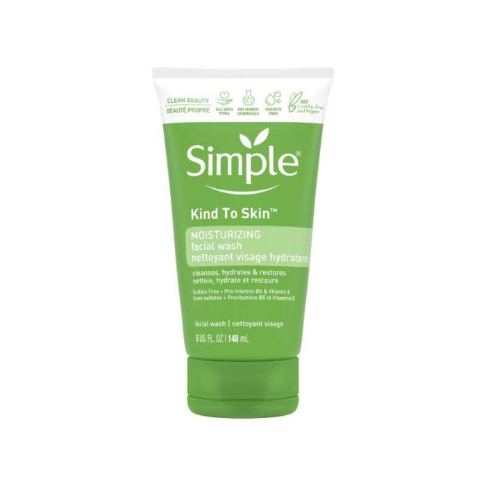 Simple Kind to Skin Moisturizing Facial Wash 148ml - Image 1