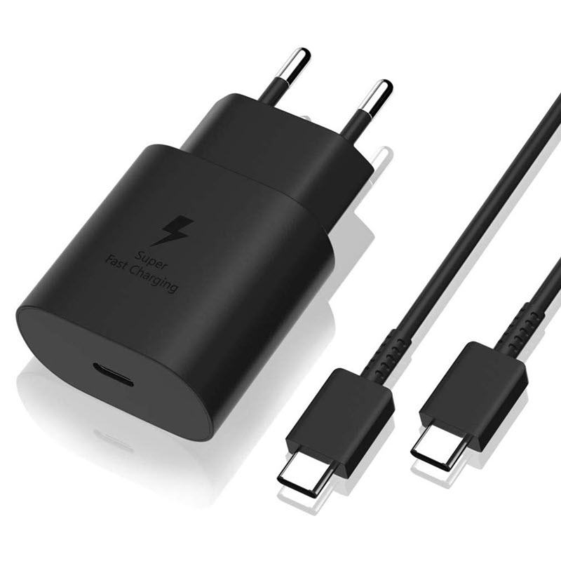 samsung-25w-usb-c-fast-charging-adapter.jpg Samsung 25W Adapter With Type C To Type Cable (12Months Warranty) - Image 1