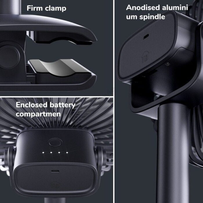 JISULIFE F7-B Clip Table Fan 4000mAh - Image 2