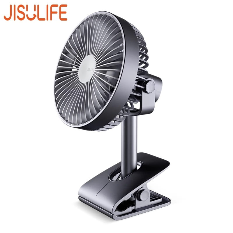 JISULIFE-ventilateur-Portable-si.jpg JISULIFE F7-B Clip Table Fan 4000mAh - Image 1