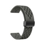 22mm Dotted Silicone Strap with Folding Magnetic D-Buckle Lock - Image 2