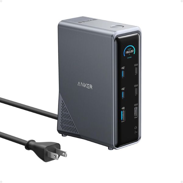 Anker-Prime-14-in-1-160W-Dual-Display-Charging-Docking-Station.jpg Anker Prime 14-in-1 160W Dual Display Charging Docking Station - Image 1