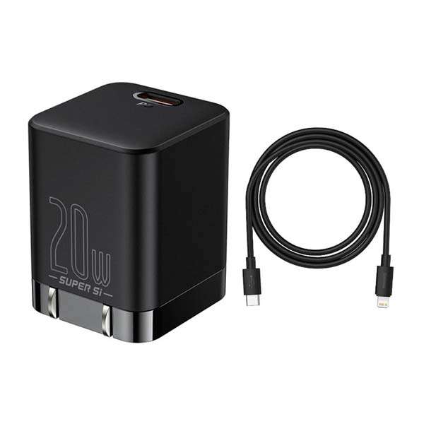 Baseus-20W-Super-Si-Pro-Quick-Charger-1C-With-Cable.jpg Baseus 20W Super Si Pro Quick Charger 1C With Cable - Image 1