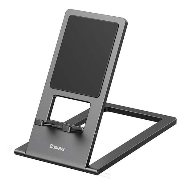 Baseus-Foldable-Metal-Desktop-Ho.jpg Baseus Foldable Metal Desktop Holder For Mobile and Tab - Image 1