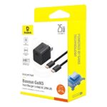 Baseus GaN5 Fast Charger mini 1C 25W With 1M USB-C to USB-C Cable - Image 2