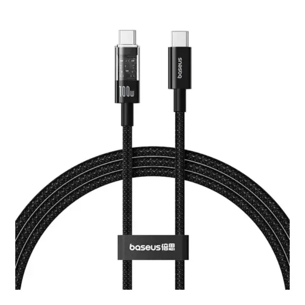 Baseus-Gem-Series-Type-C-to-Type.webp Baseus Gem Series Type-C to Type-C 100W Cable For Macbook Mobile Iphone 15 Series Samsung Pixel - Image 1