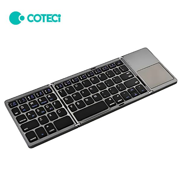 COTECi-63-Key-TriFold-Ultra-Thin-Wireless-Touchpad-Keyboard.jpg COTECi 63 Key Tri+Fold Ultra-Thin Wireless Touchpad Keyboard - Image 1