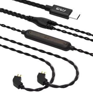 CVJ V6 Type C Earphone Cable 0.78MM 2-Pin With Mic – High-Quality Audio Upgrade