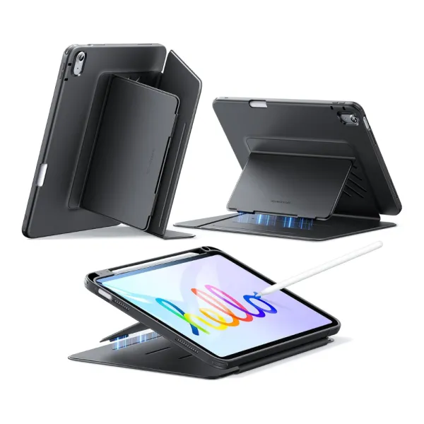 ESR-Flip-Magnetic-Case-for-iPad.webp ESR Flip Magnetic Case for iPad 11th/10th Gen (2025/2022)| Vertical Stand Cover with Pencil Holder - Image 1