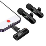 Hoco L20A Fair Dual Mic Lavalier Wireless Microphone - Image 2