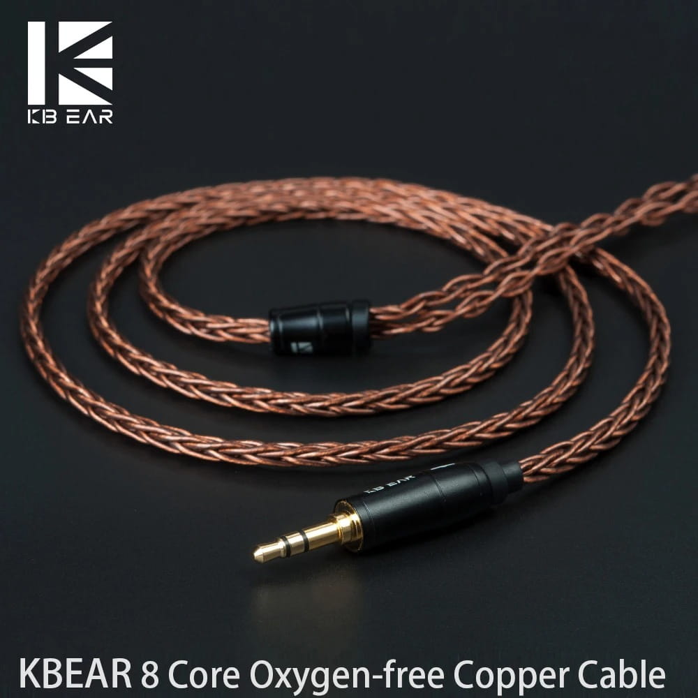 KBEAR-8-Core-Oxygen-free-Copper.jpg KBEAR 8 Core Oxygen-free Copper Cable for Earphone - Image 1