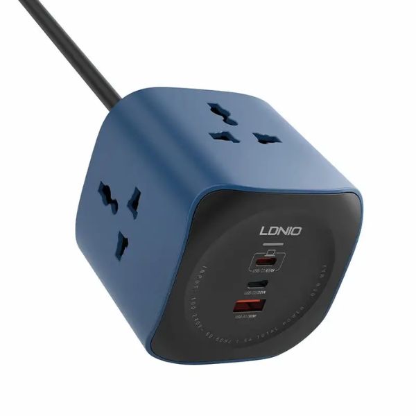 LDNIO-SC3319-65W-10A-2500W-Cube-Power-Socket.jpg LDNIO SC3319 65W 10A 2500W Cube Power Socket - Image 1