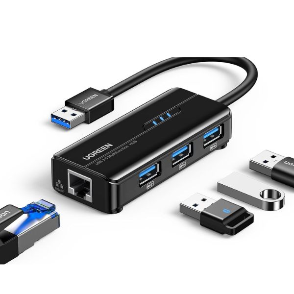 UGREEN-20265-USB-3.0-Hub-with-Gigabit-Ethernet-Adapter.jpg UGREEN 20265 USB 3.0 Hub with Gigabit Ethernet Adapter - Image 1