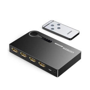 UGREEN 40234 3 In 1 Out 4K HDMI Splitter With IR Remote Control