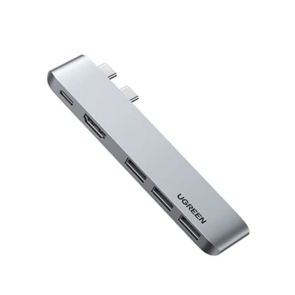 UGREEN-CM251-60559-USB-C-5-in-2-Multifunction-Adapter-Hub-for-MacBook-Pro-Air.jpeg UGREEN CM251 (60559) USB-C 5-in-2 Multifunction Adapter Hub for MacBook Pro & Air - Image 1