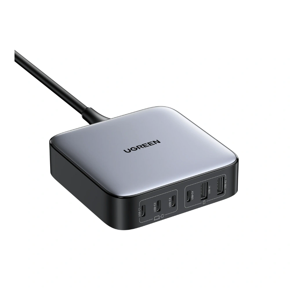 UGREEN-Nexode-CD271-40914-6-Port-200W-GaN-Desktop-Charger-ezgif.com-png-to-webp-converter.webp UGREEN Nexode CD271 (40914) 6-Port 200W GaN Desktop Charger - Image 1