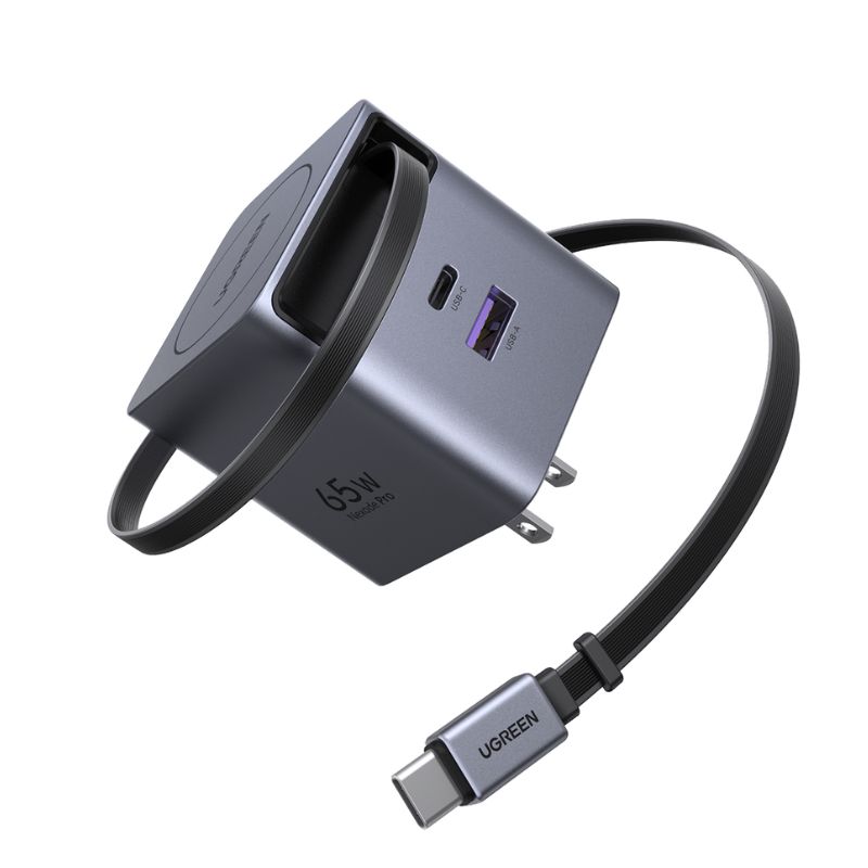 Ugreen-65824-65W-GaN-Fast-Charger-Adapter-with-Cable.jpg Ugreen 65824 65W GaN Fast Charger Adapter with Cable