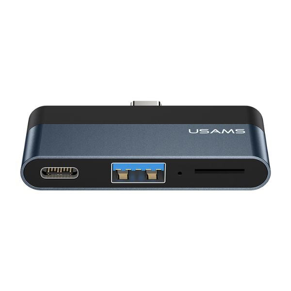 Usams-US-SJ491-Type-C-Mini-Hub.jpg Usams US-SJ491 Type-C Mini Hub - Image 1