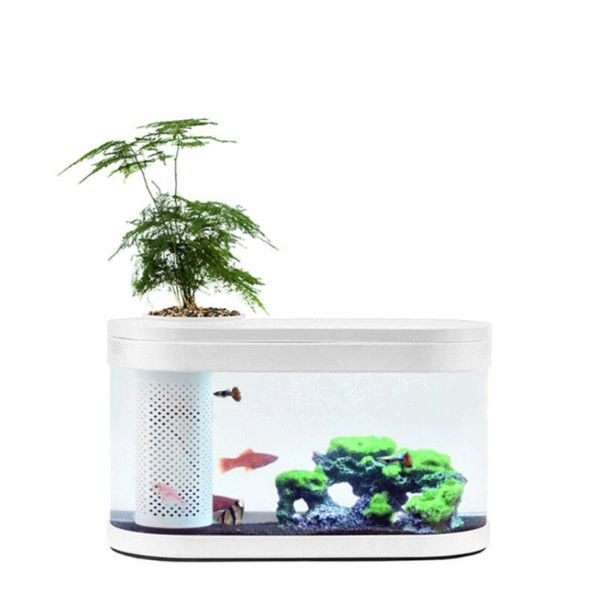 Xiaomi-HFJH-C180-Geometry-Aquarium-Small-Water-Fish-Tank-2.jpg Xiaomi HFJH C180 Geometry Aquarium Small Water Fish Tank - Image 1