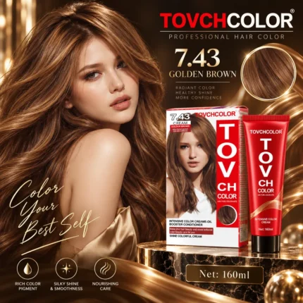 Tov Ch Golden Brown Hair Color 7.43