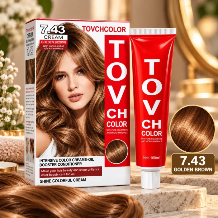 Tov Ch Golden Brown Hair Color 7.43